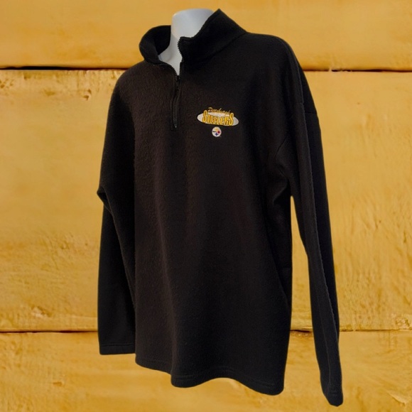 Pittsburgh Steelers Quarter Zip Fleece Pullover Men’s XXL Team Apparel - Picture 3 of 9